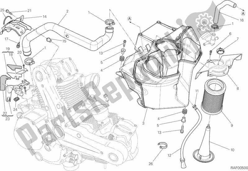 Tutte le parti per il Presa del Ducati Monster 796 ABS S2R Thailand 2015